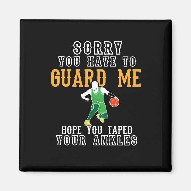 Funny Basketball Magnet (Front)