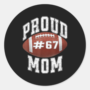 Funny Basketball Mom 67 Meme Proud Mama Design  Classic Round Sticker