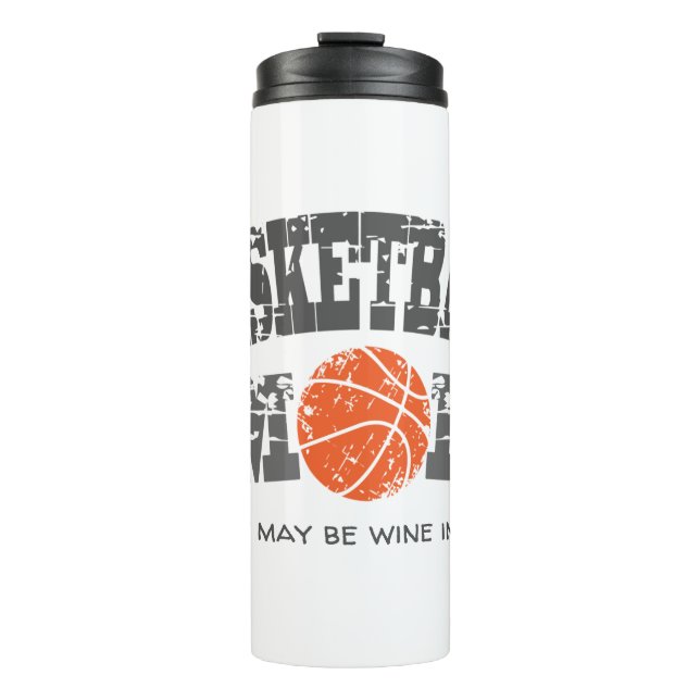 Funny Basketball Mom Thermal Tumbler (Front)