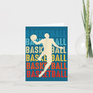 Funny Basketball Player Coach Fan Basket Card