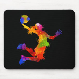 Funny Basketball Player Lover Sports Team Tie Dye Mouse Pad
