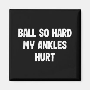 Funny Basketball Slam Dunk Tee For Kids Athletes Magnet