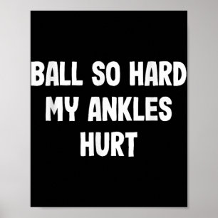Funny Basketball Slam Dunk Tee For Kids Athletes Poster