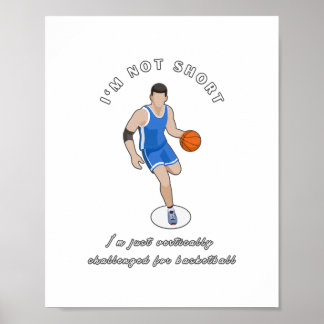 Funny Basketball Slogan Design   Poster