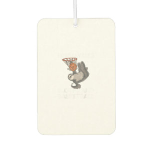 Funny Basketball Sloth Gift Cute Sloth T-Shirt Air Freshener