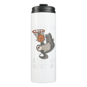 Funny Basketball Sloth Gift Cute Sloth T-Shirt Thermal Tumbler