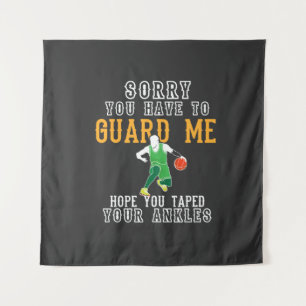 Funny Basketball Tapestry