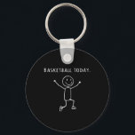 Funny Basketball Today Stick Person Leap Of Joy Pl Keychain<br><div class="desc">Funny Basketball Today Stick Person Leap Of Joy Player Tank Top</div>