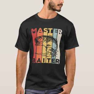 Funny Bass Fishing Gift - Master Baiter T-Shirt