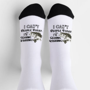 Funny Bass Fishing Quote Largemouth Cool Fisherman Socks