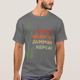 Funny Bass Guitar DesignSuccessful Bassist Repeat T-Shirt