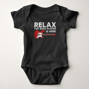Funny Bass Player Quote Bassists Musician Baby Bodysuit