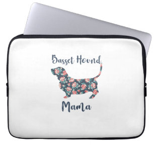 Funny Basset Hound Gifts Basset Hound Mom Shirt fo Laptop Sleeve
