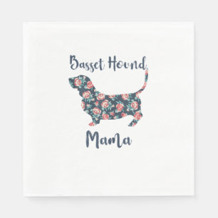 Funny Basset Hound Gifts Basset Hound Mom Shirt fo Napkin