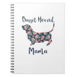 Funny Basset Hound Gifts Basset Hound Mom Shirt fo Notebook