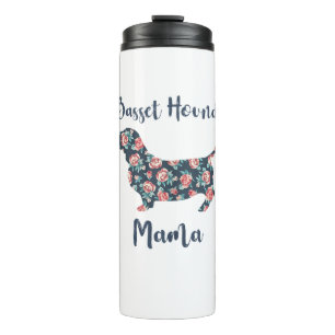 Funny Basset Hound Gifts Basset Hound Mom Shirt fo Thermal Tumbler