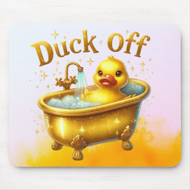 Funny Bath Duck Mouse Pad (Front)