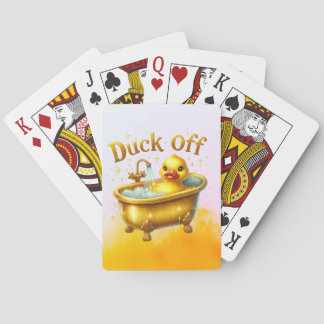Funny Bath Duck Playing Cards