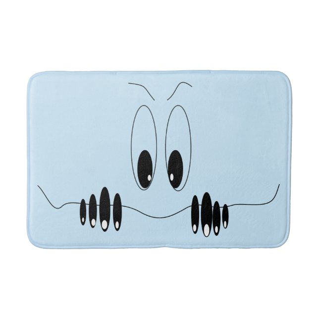 Funny Bath Mat Curiosity Eyes (Front)
