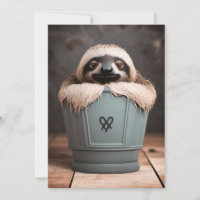 Funny Bathroom Decor Wall Art Sloth