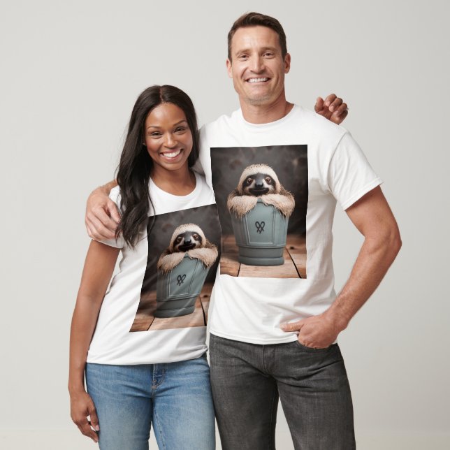 Funny Bathroom Decor Wall Art Sloth T-Shirt (Unisex)