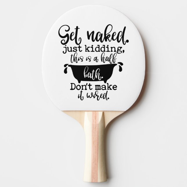 Funny Bathroom Design For Your Home Decoration Ping Pong Paddle (Front)