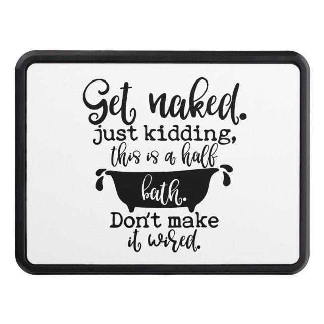 Funny Bathroom Design For Your Home Decoration Trailer Hitch Cover (Front)