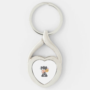 Funny Bathroom Humor Halloween Spooky Poo Design   Keychain