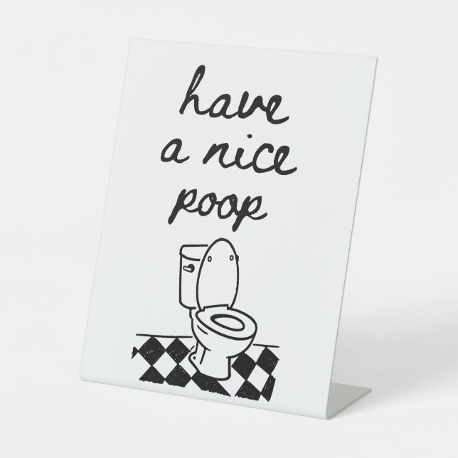 Funny Bathroom Sign (Front)