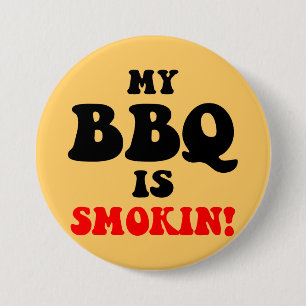 Funny bbq 3 inch round button