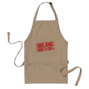Funny BBQ apron for men   Born to grill