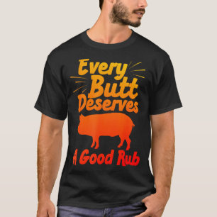 Funny Bbq Art For Men Women Grilling Meat Smoking T-Shirt
