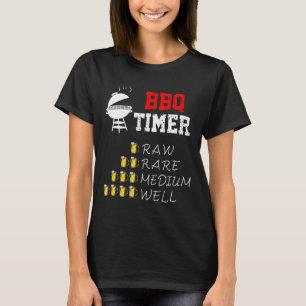 Funny Bbq Art For Men Women Grilling Meat Smoking  T-Shirt
