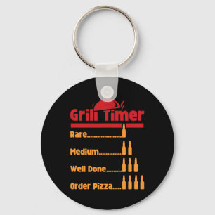 Funny Bbq Beer Bottles Grill Timer For Ckyard Rbec Keychain