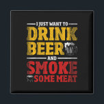 Funny Bbq Chef Beer Smoked Meat Lover Gift Grillin Magnet<br><div class="desc">Funny Bbq Chef Beer Smoked Meat Lover Gift Grilling Bbq</div>