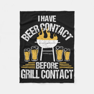 Funny Bbq Chef Rbercue Grilling Fleece Blanket