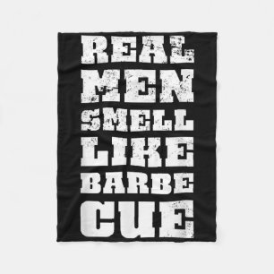 Funny Bbq Chef Smoked Meat Lover Men Gift Grilling Fleece Blanket