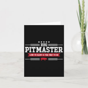 Funny Bbq Design! For Fans Of Smoking, Grilling An Card