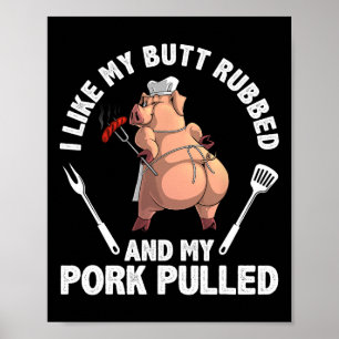 Funny Bbq Design For Men Women Bbq Lover Grilling Poster