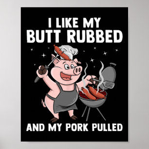 Funny Bbq Design For Men Women Bbq Lover Grilling Poster