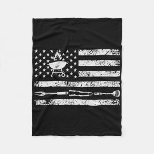 Funny Bbq Design Meat Smoking1 Fleece Blanket