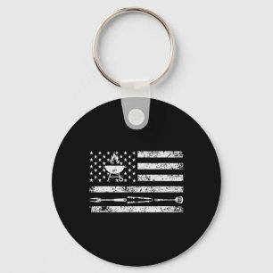 Funny Bbq Design Meat Smoking1  Keychain
