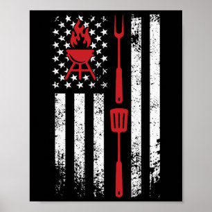 Funny Bbq Design Meat Smoking  Poster