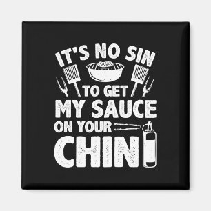 Funny Bbq For Men Women Bbq Rbeque Smoking Rbecue Magnet