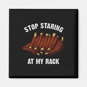 Funny Bbq Gift For Men Women Grill Stop Staring At Magnet