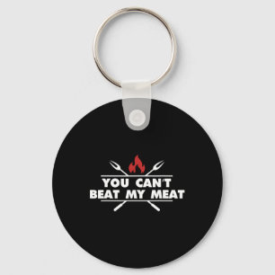 Funny Bbq Grilling Chef Meat Humour Keychain