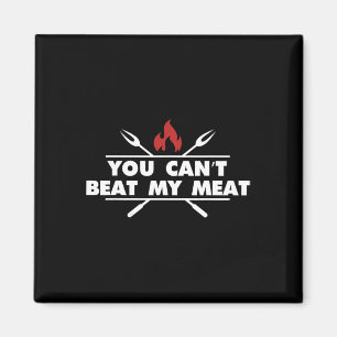 Funny Bbq Grilling Chef Meat Humour  Magnet
