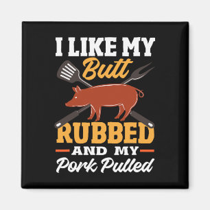 Funny Bbq Grilling Quote Pig Pulled Pork 1 Magnet