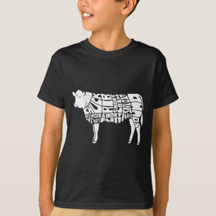 Funny bbq grilling shirts for men cow meat cuts
