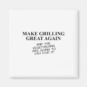 Funny Bbq Grilling Smoking Lover T Shirt Trump Quo Magnet